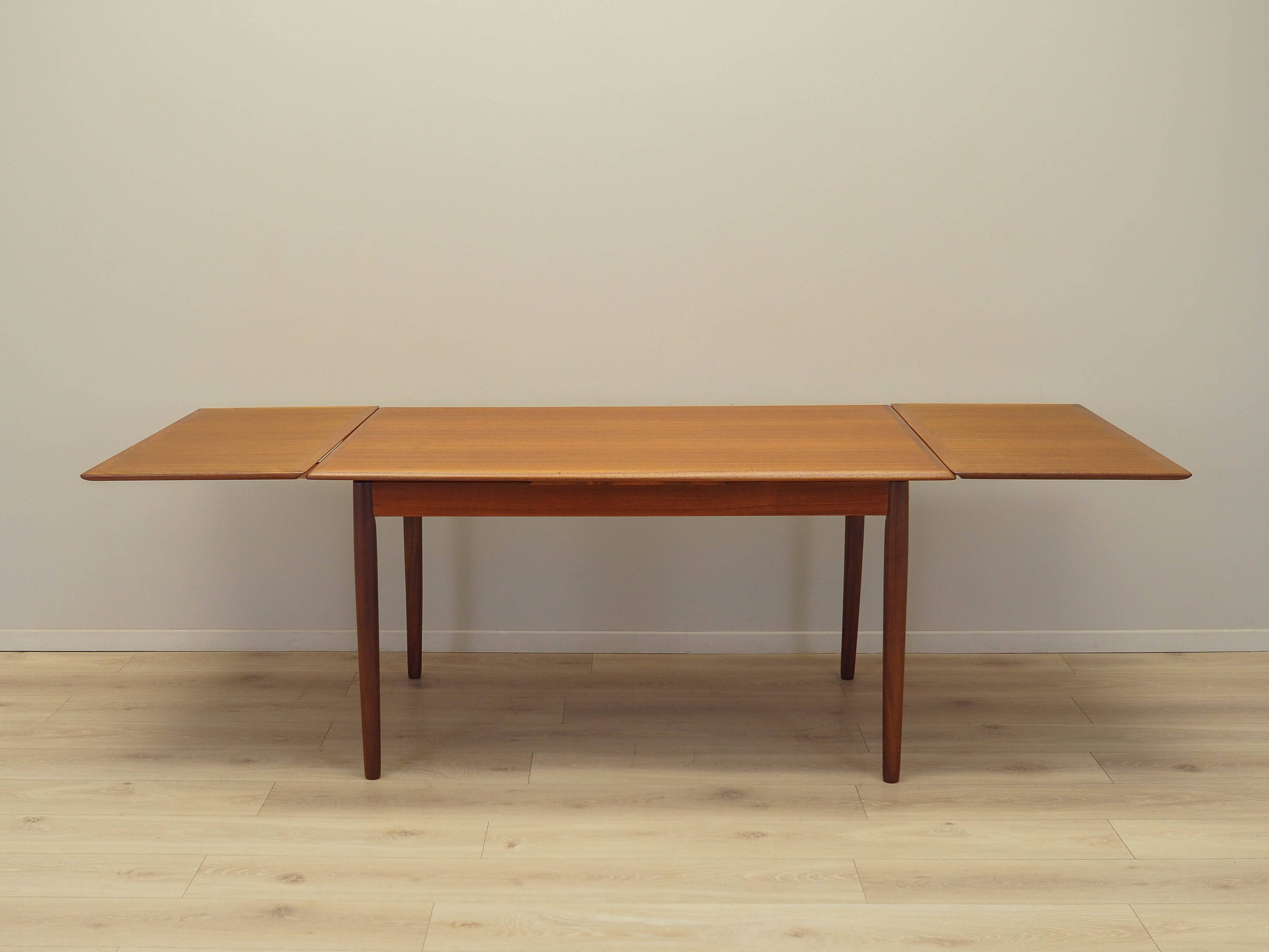 Teak table, Danish design, 1970s, production: Denmark
