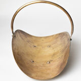 Vintage brass log holder