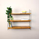 Swedish pine and metal shelf