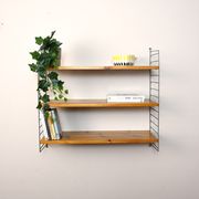 Swedish pine and metal shelf