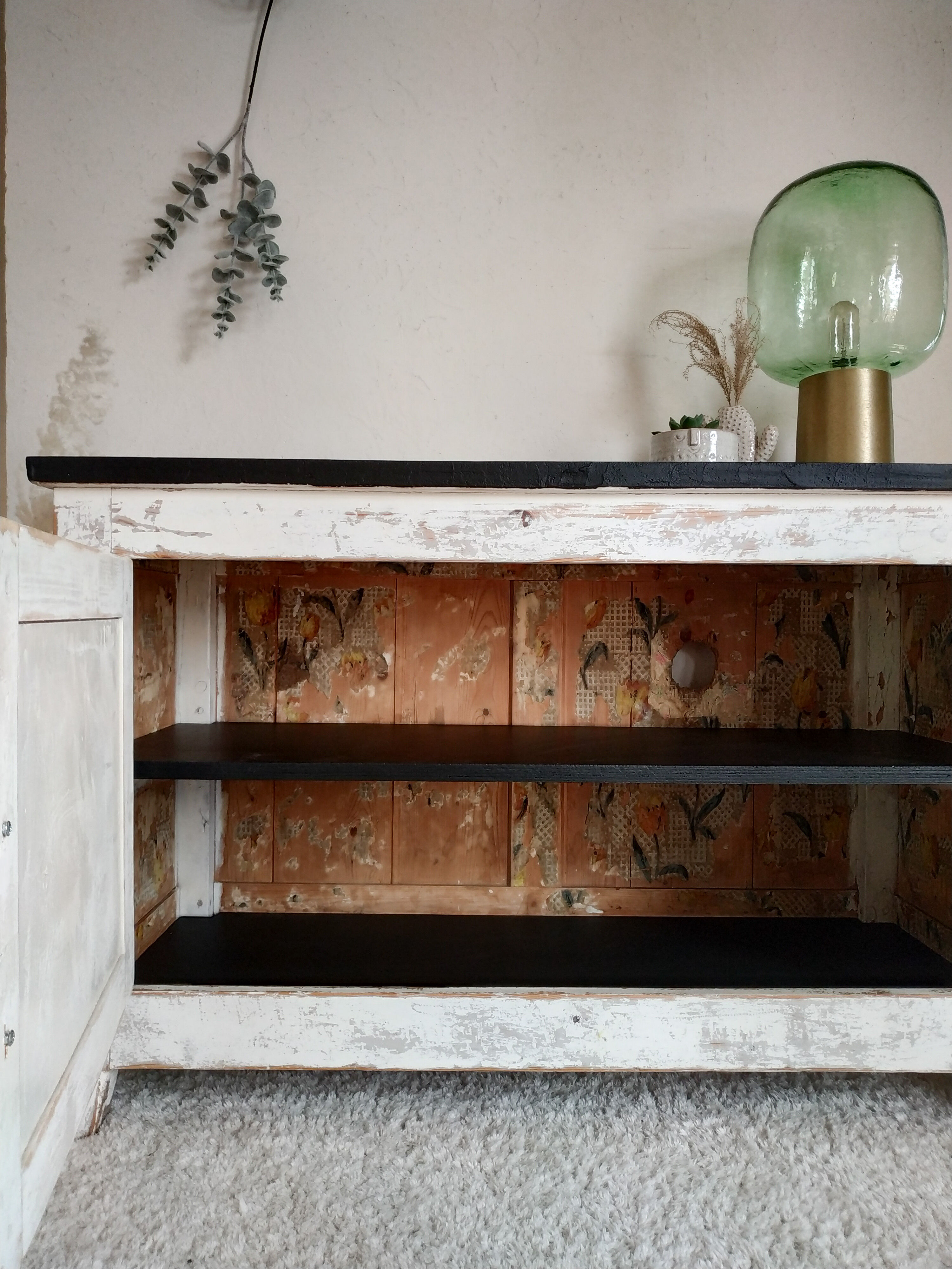 Renovated white Parisian buffet