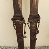 Old pair of wooden skis