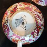 Hand-painted Gien cups