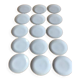Set of 15 flat plates diameter 24 cm porcelain Scherzer