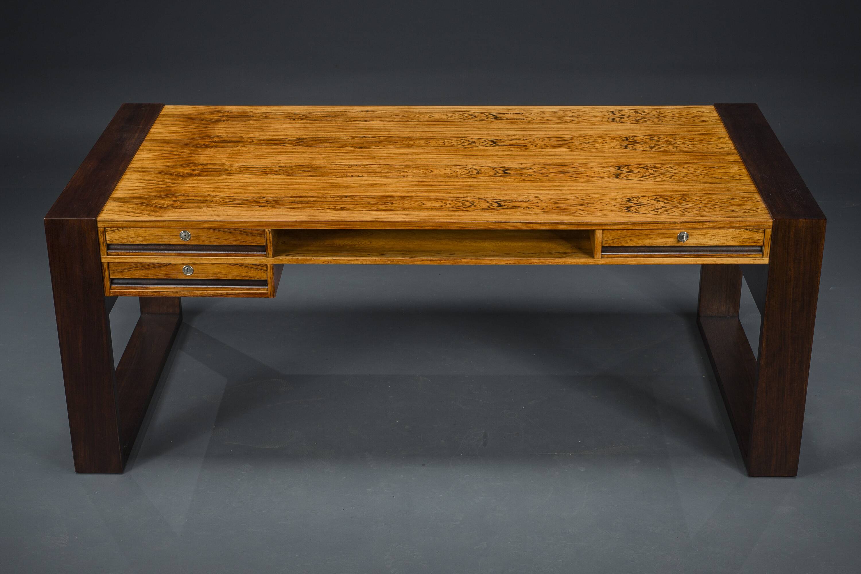Vintage Rosewood Executive Desk, 1960s