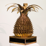 Pair of pineapple palm tree lamps