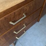 Vintage chest of drawers / sideboard from the 50s in golden oak