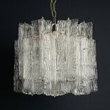Murano glass chandelier "Eliche" by Venini, Italy, 1960s