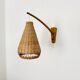 Elm and Wicker Wall Lamp