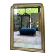 Louis-Philippe pearl mirror 151/111.5cm gilded with gold leaf, glass