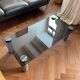 Vintage 70s marble and smoked glass coffee table