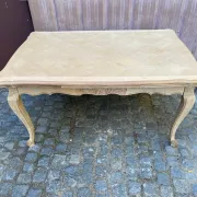 Louis XV dining table stripped in solid oak Versailles parquet 245cm
