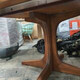 Round table extendable Baumann vintage 1970s