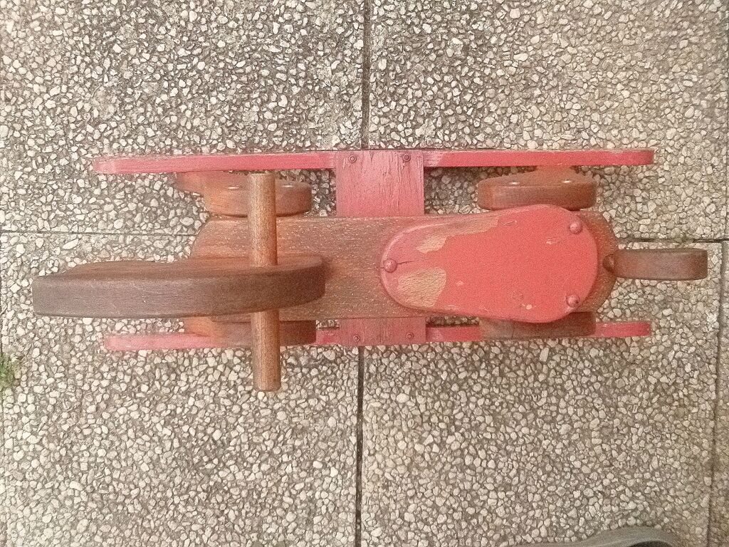 Wooden rocking horse