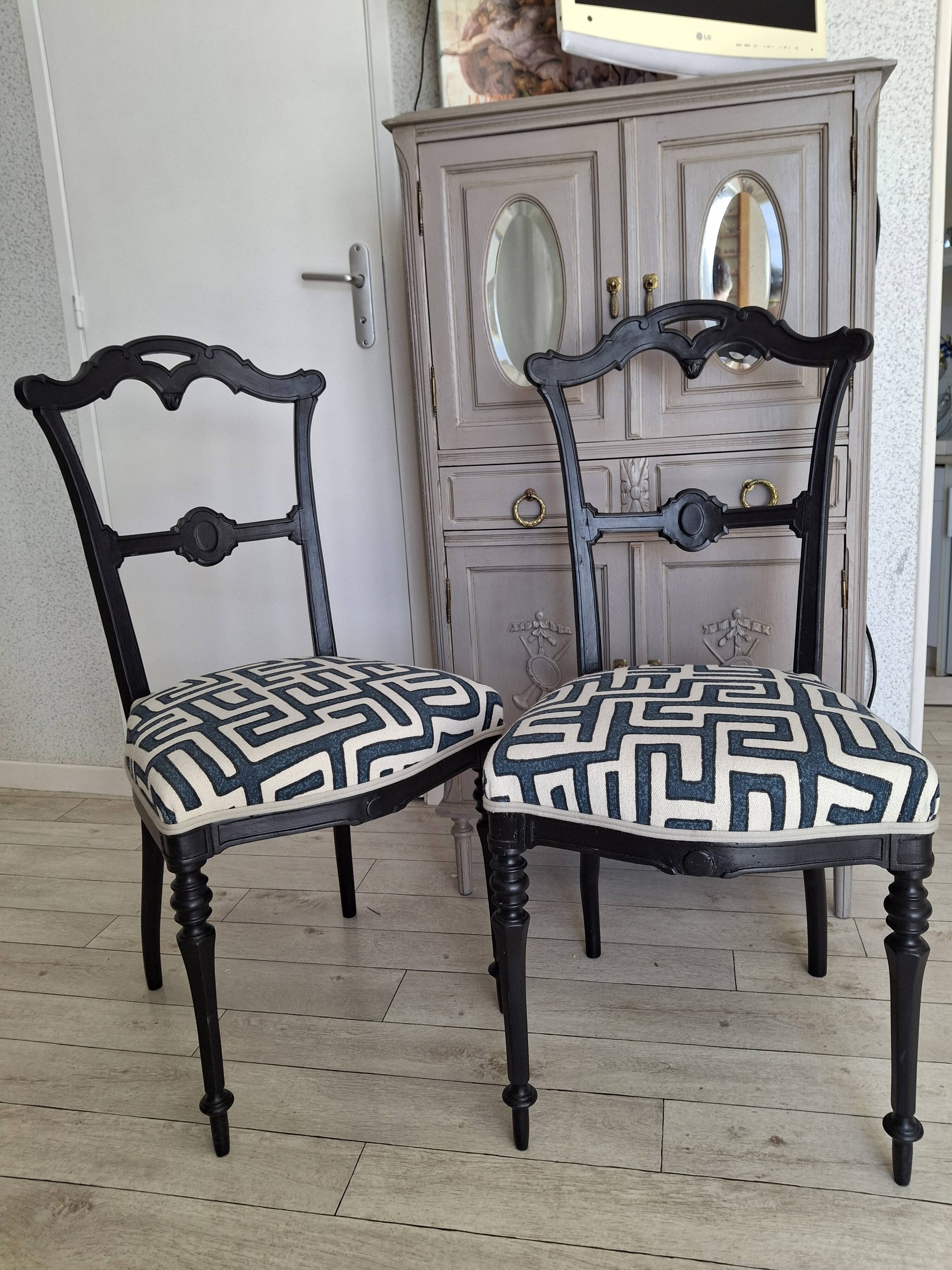 Pair of Napoleon III chairs
