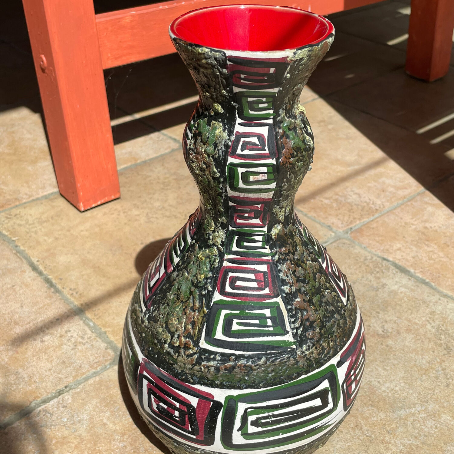 Vase vintage année 50 lave