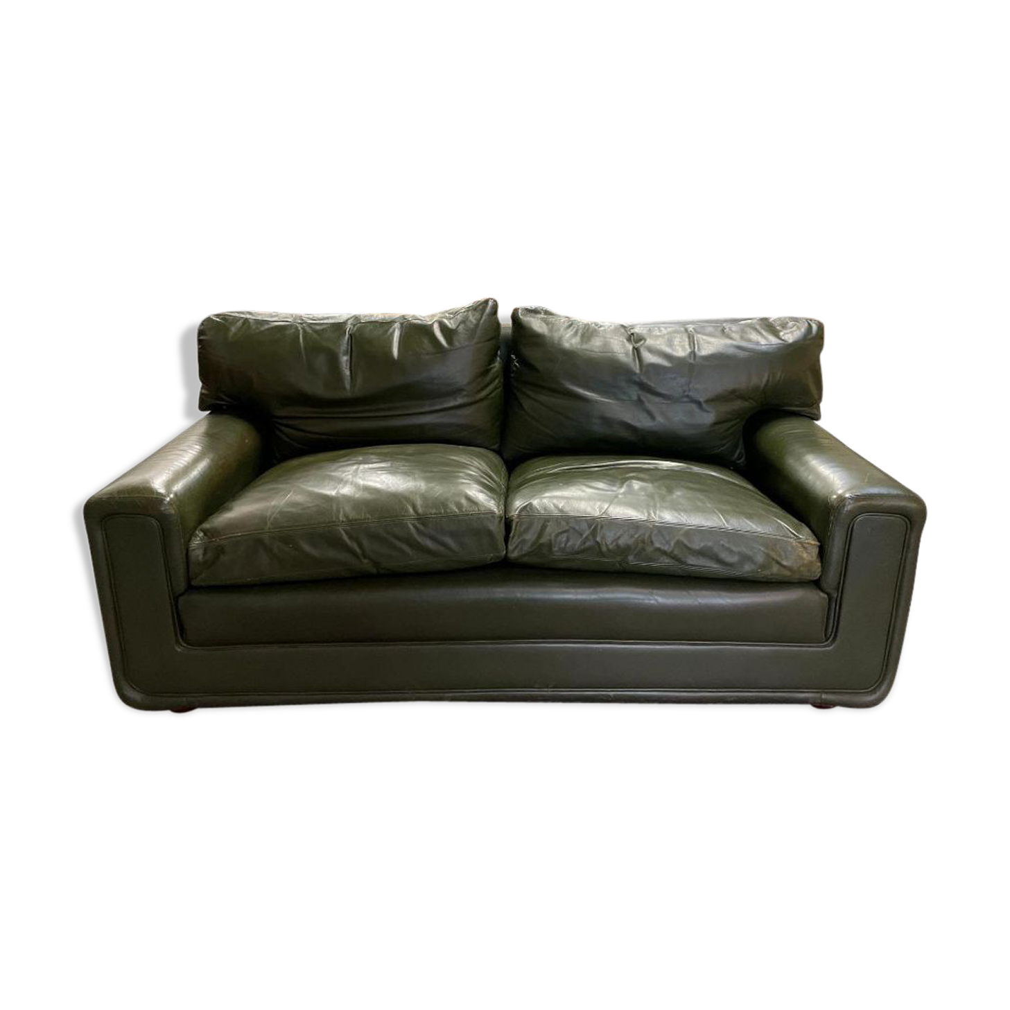 Heals of London vintage leather sofa 70s