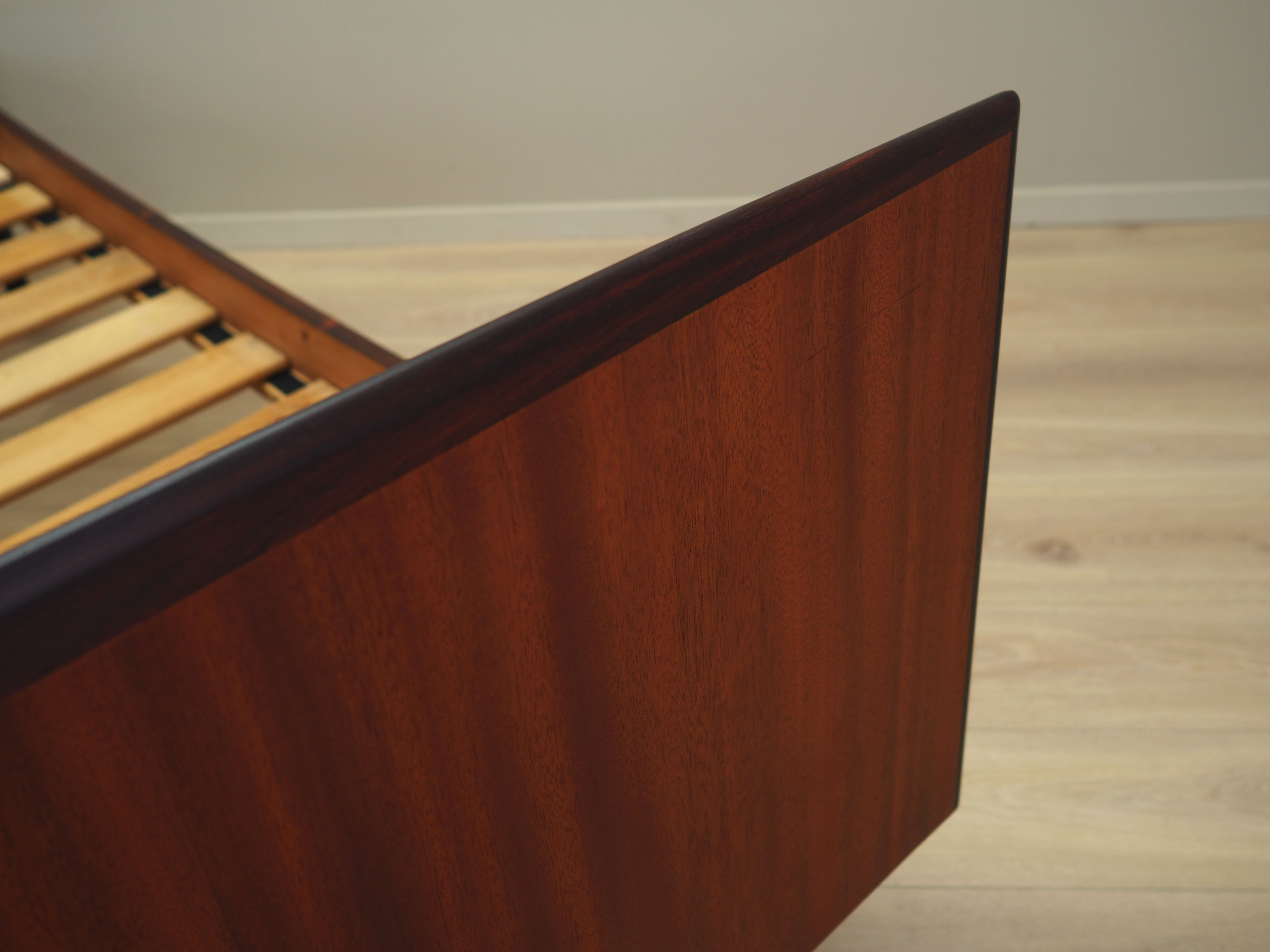 Rosewood bed, Danish design, 1970s, manufactured by Omann Jun