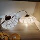 Art Deco pink glass suspensions from Clichy