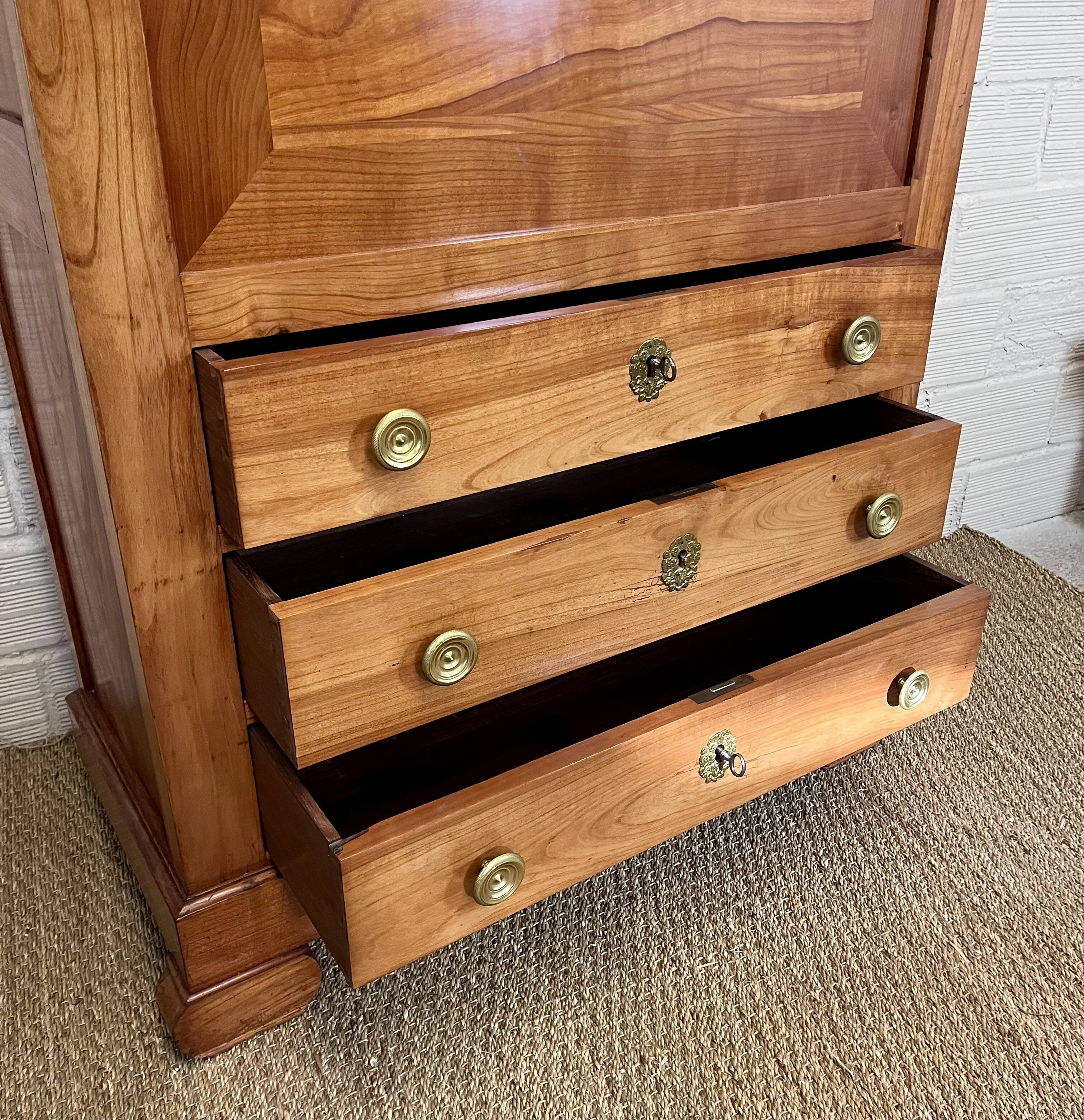 Directory secretary in solid cherry wood
