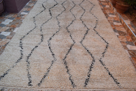 Lush beni ourain rug 330 x 190 cm