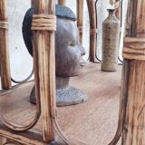 Vintage bamboo shelf