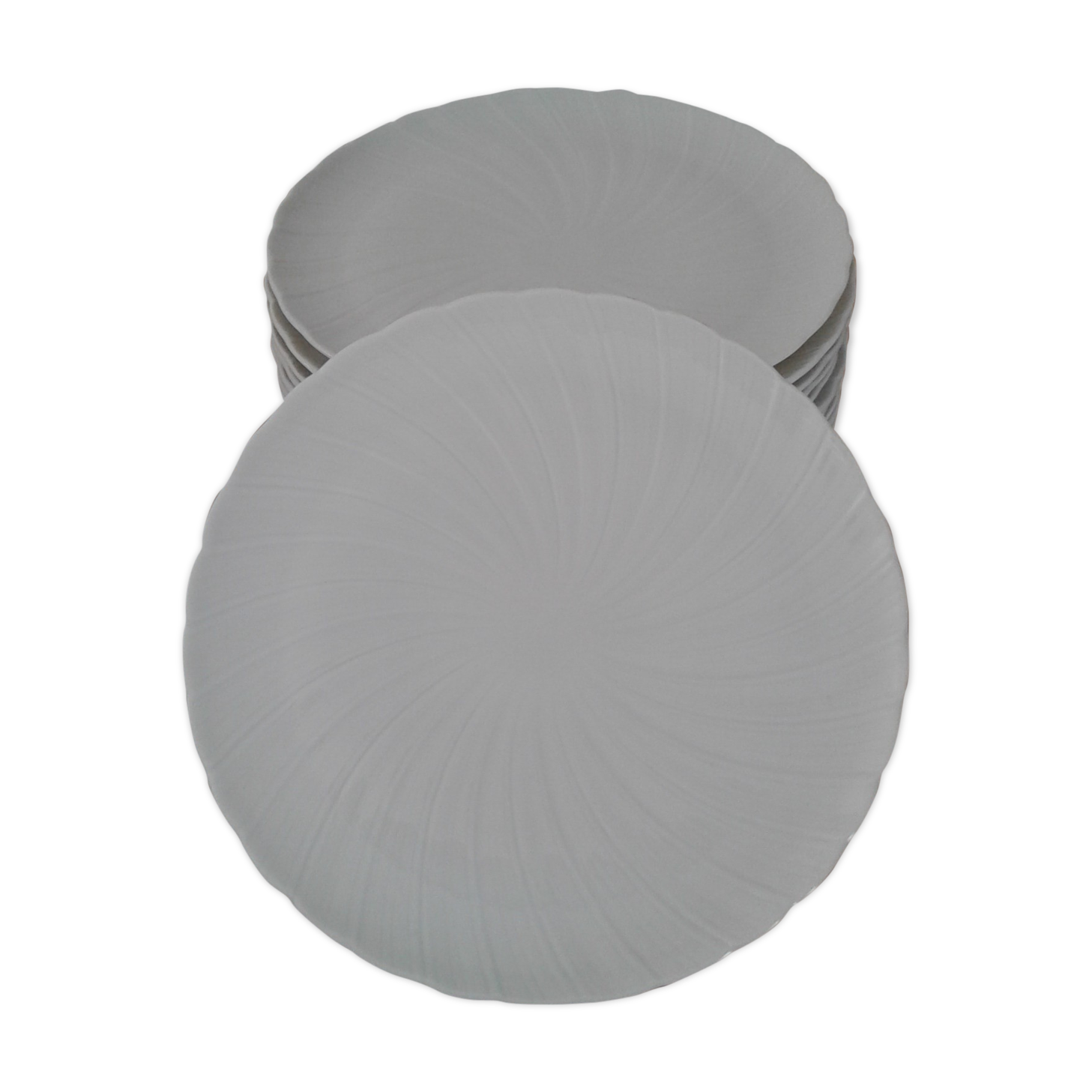13 Plates . porcelain limoges.  B and Co. 20 cm diameter