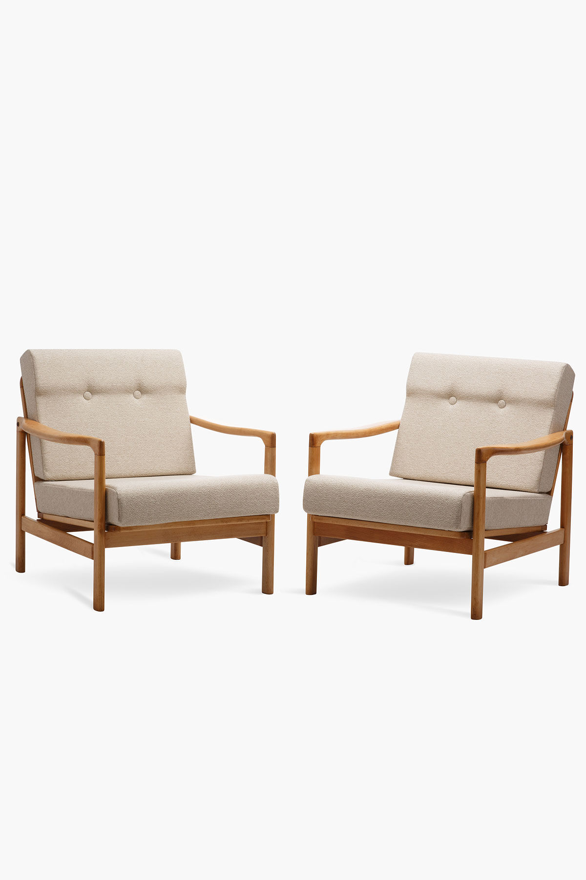 Paire de fauteuils B-7522 des années 60