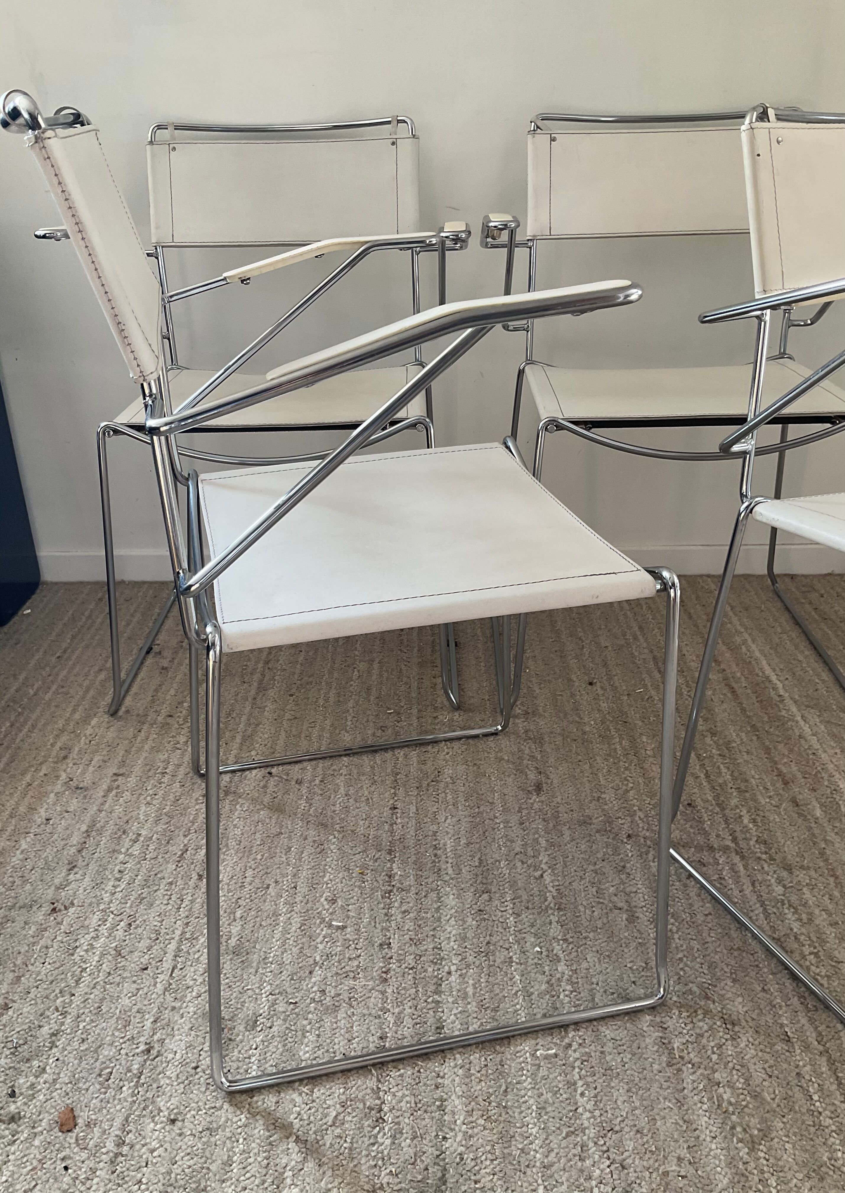4 fauteuils Giandomenico Belotti années 70