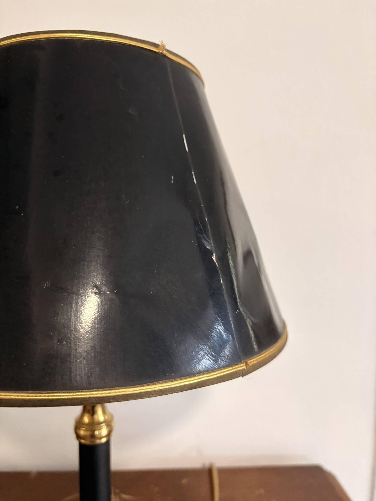 Antique Directoire Style Neoclassical Column Table Lamp Return Egypt
