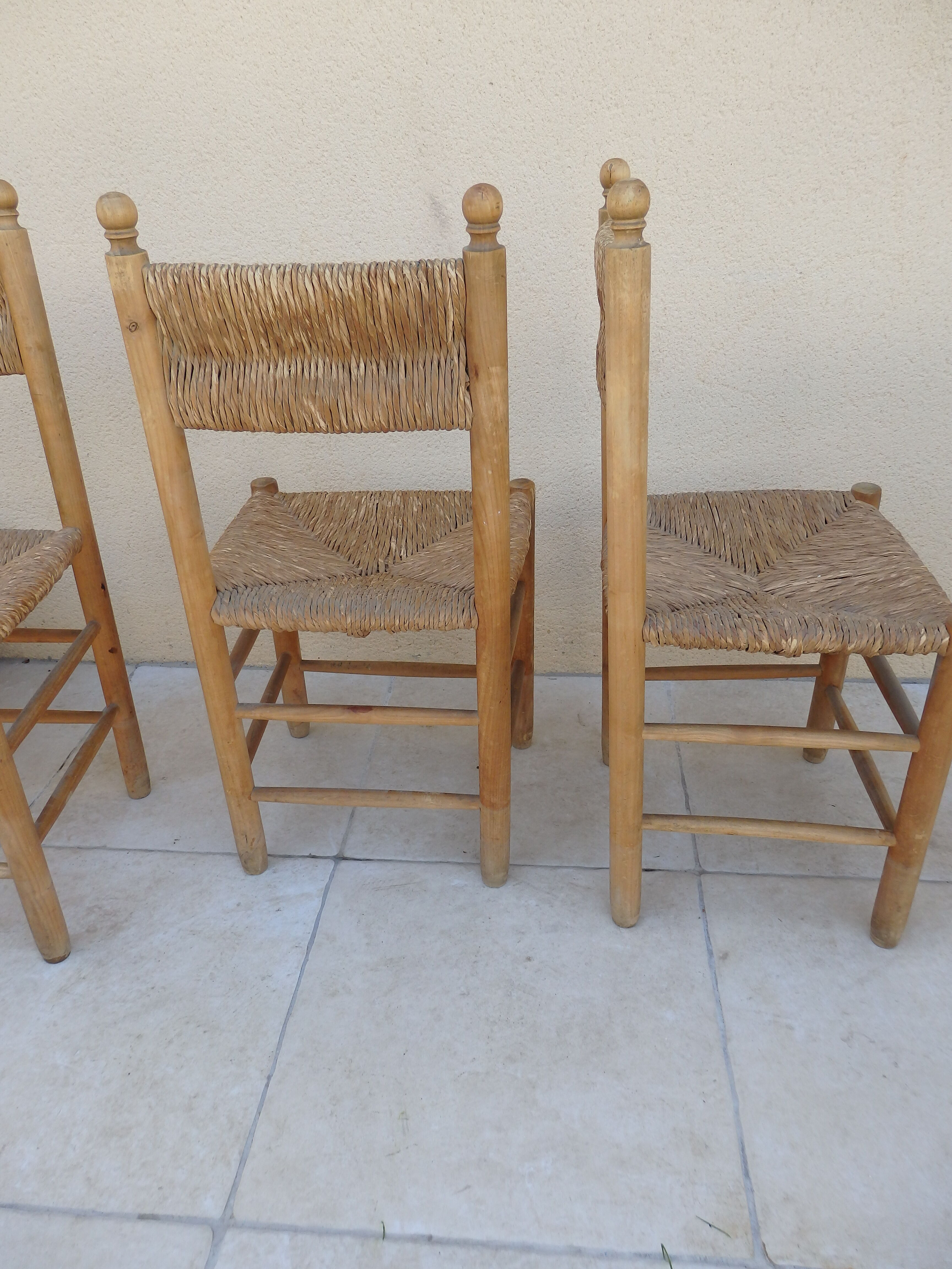 Vintage straw chair