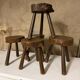 Tripodes Brutalistes lot de 5 (tabourets)