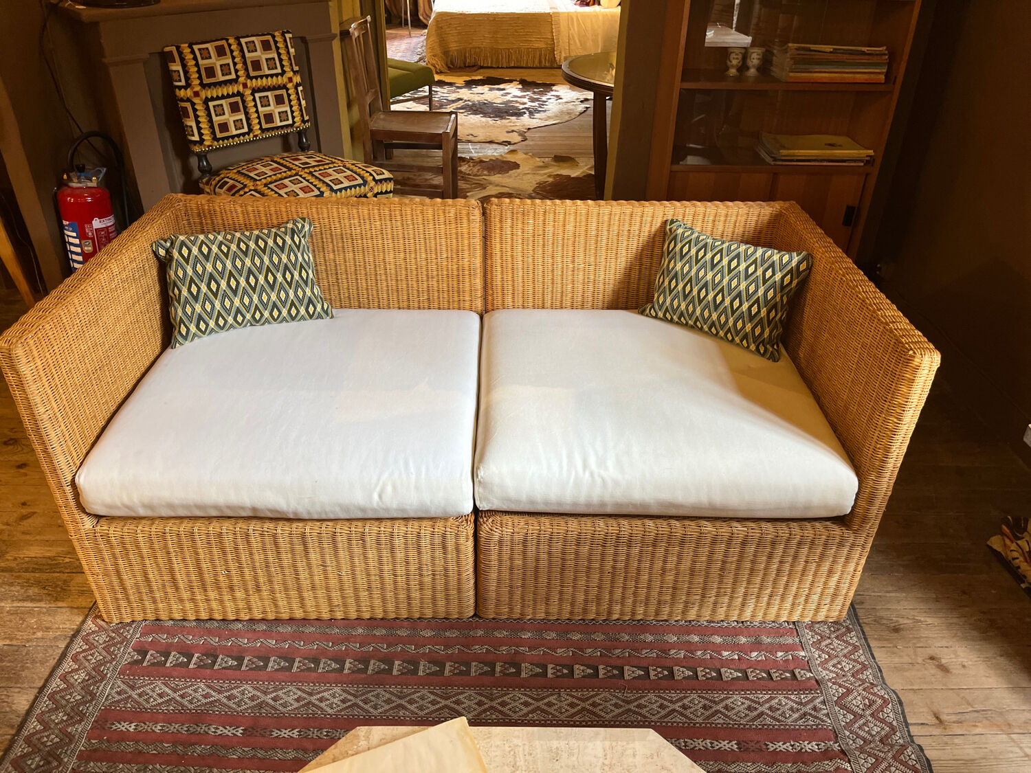 Banquette en osier