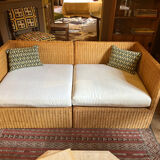 Wicker bench