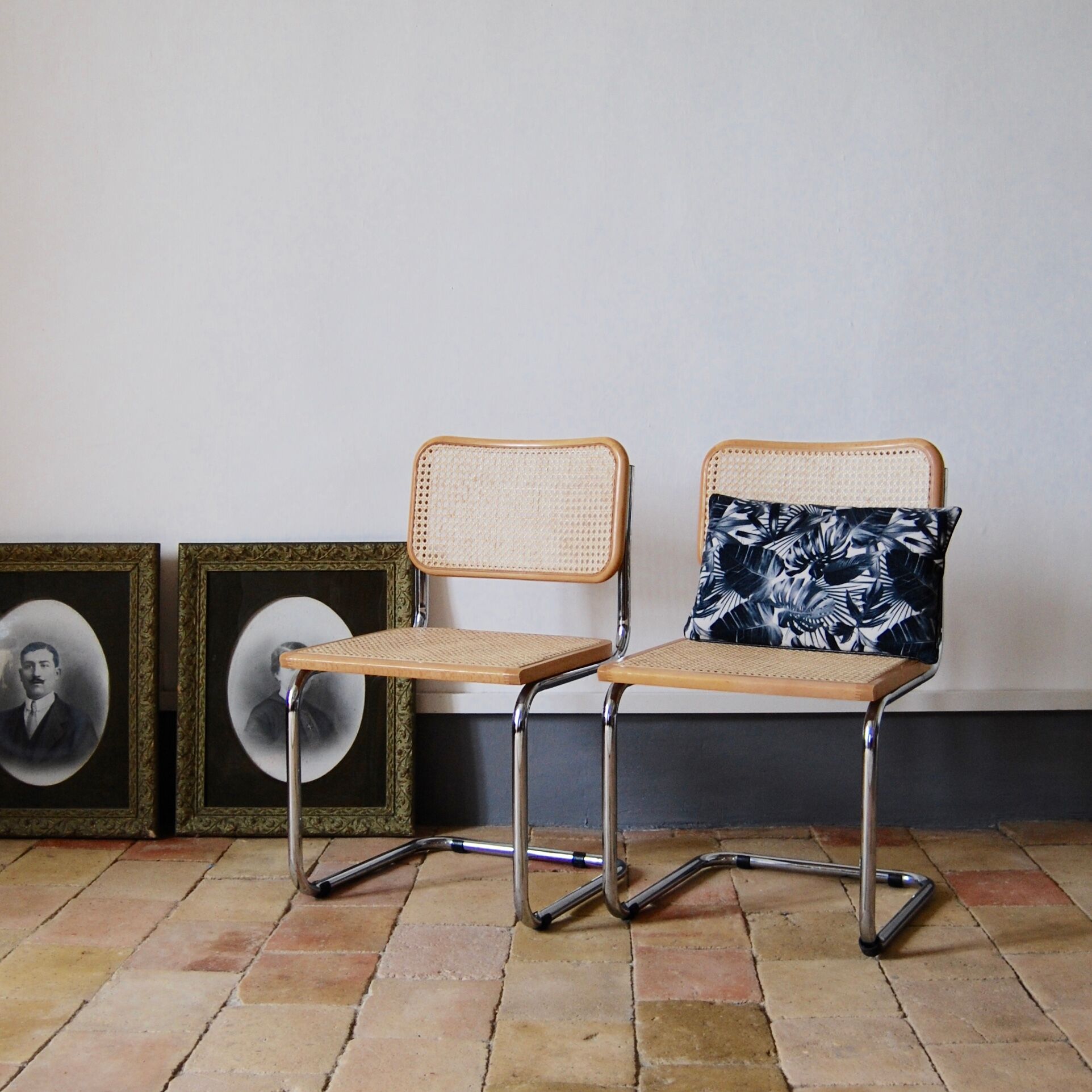Pair of Marcel Breuer chairs model B32