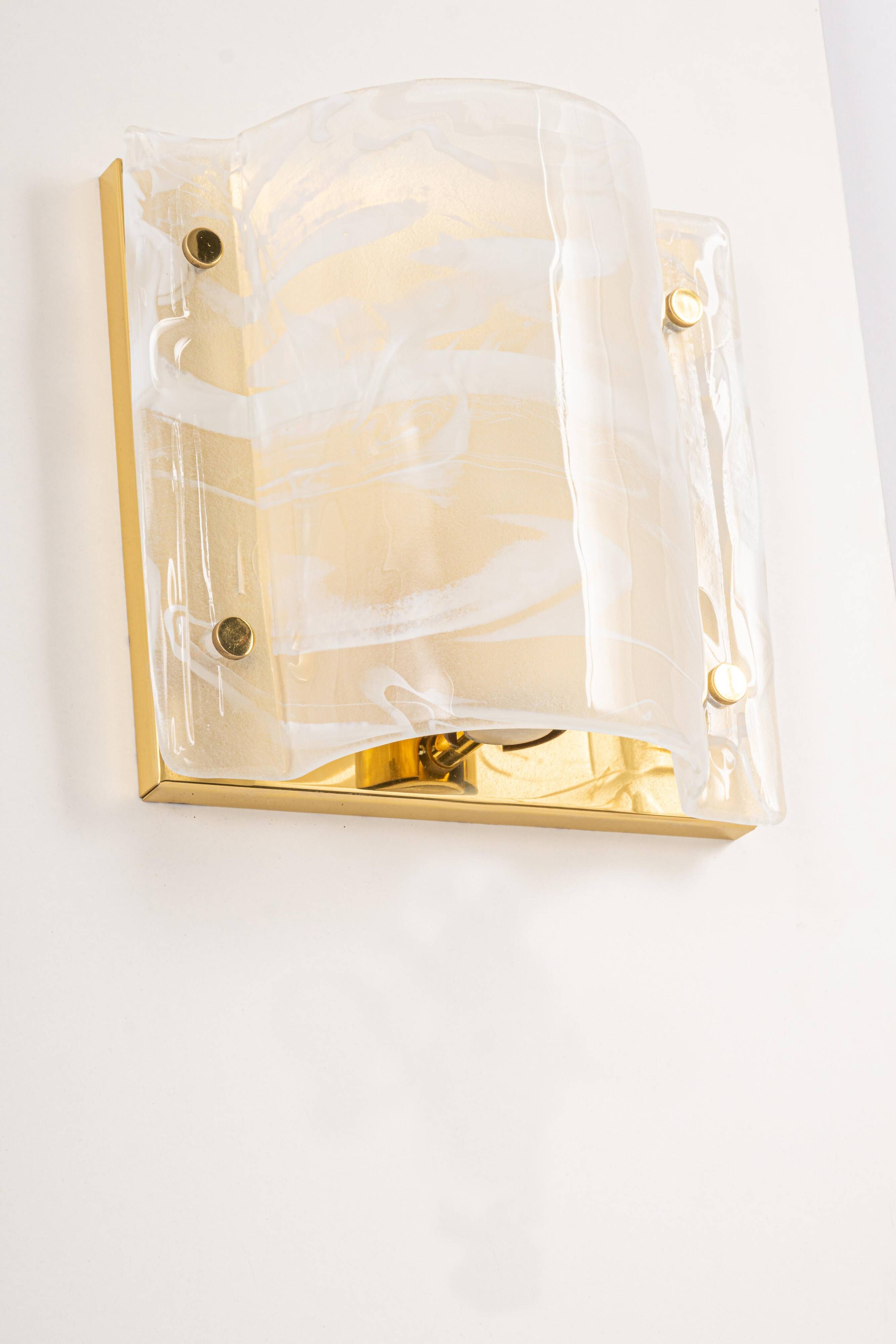 Murano glass wall sconce by Hillebrand, Germany, 1970s