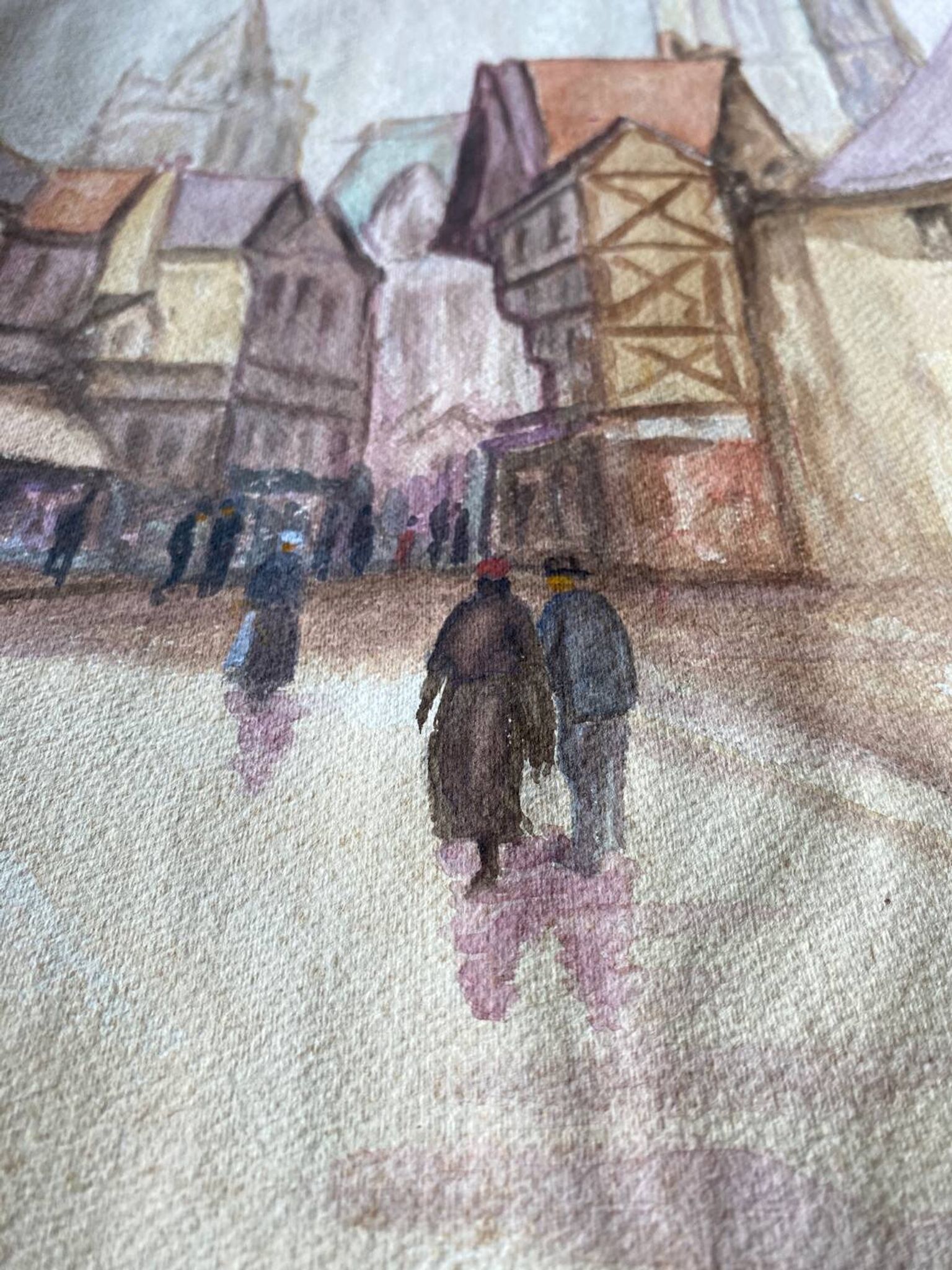 Watercolor Rouen, 1934