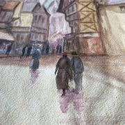 Watercolor Rouen, 1934