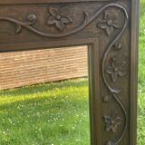Large carved wooden mirror in Art Nouveau style
