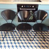 Set of 3 Ikea Sebastian folding chairs by Niels Gammelgaard