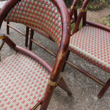 Lot of 5 folding bistro chairs of terrace type "parisian"