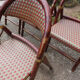 Lot of 5 folding bistro chairs of terrace type "parisian"