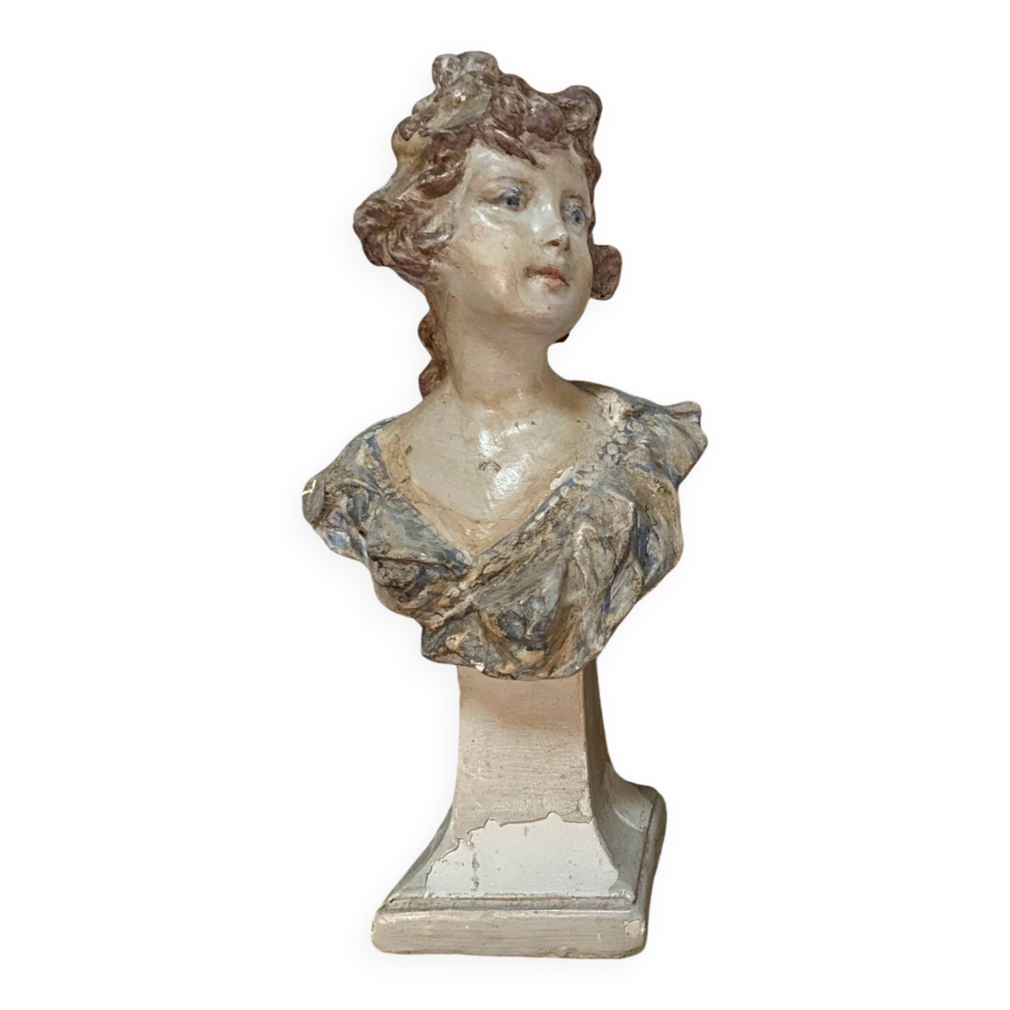 Small old framed oil on cardboard