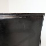 Italian designer leather bench, Enrico Pellizzoni