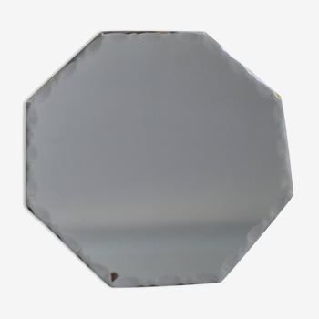 beveled hexagonal mirror