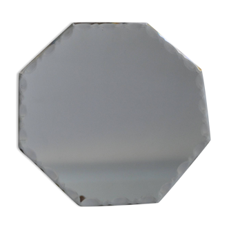 miroir hexagonal biseauté