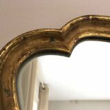 Large old gilded leaf mirror 131x76