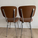 Pair of vintage skai chairs