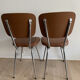 Pair of vintage skai chairs