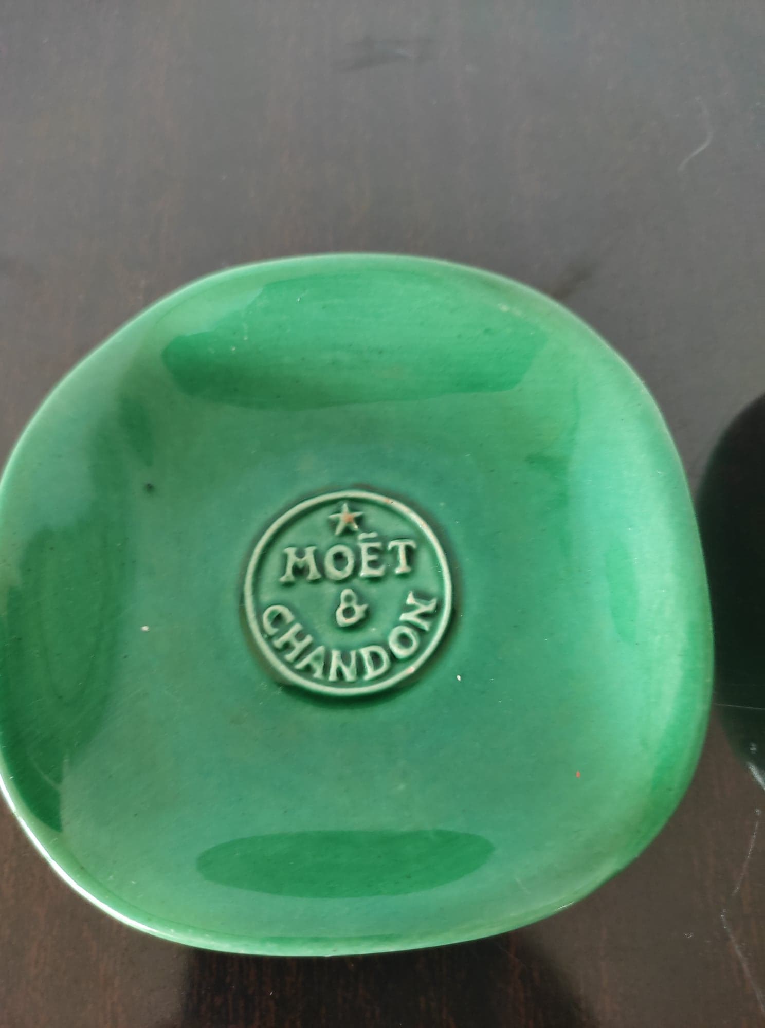 Set of 2 MoëtetChandon vintage cup, empty pockets, coasters or bottle bottoms.